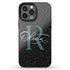 Monogram Personalized Dark Leopard iPhone Case
