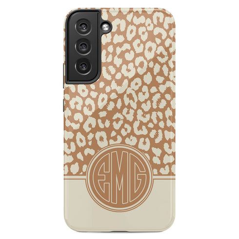 Boho Leopard Personalized Monogram Galaxy Case