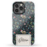 Delicate Flowers Custom Name iPhone Case