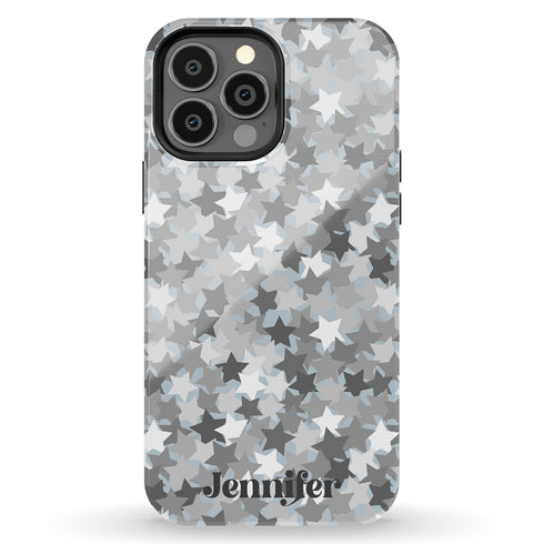 Stars Camo Custom Name iPhone Case