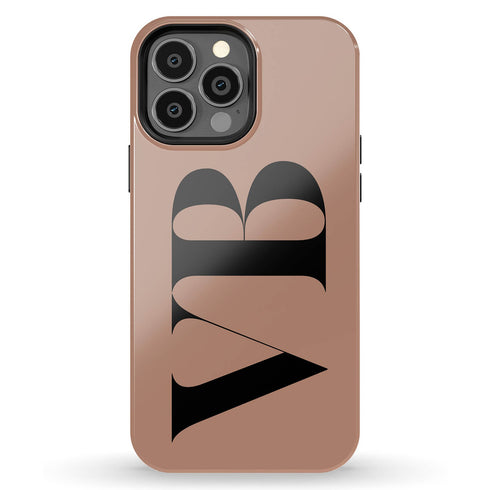 Oversized Custom Initials iPhone Case