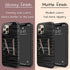 Monogram Personalized Dark Zebra iPhone Case