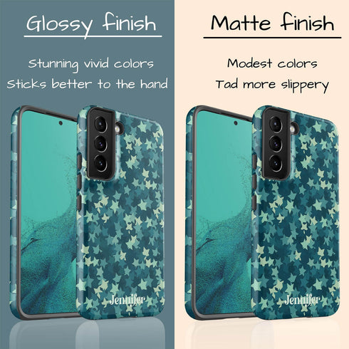 Stars Camo Custom Name Galaxy Case