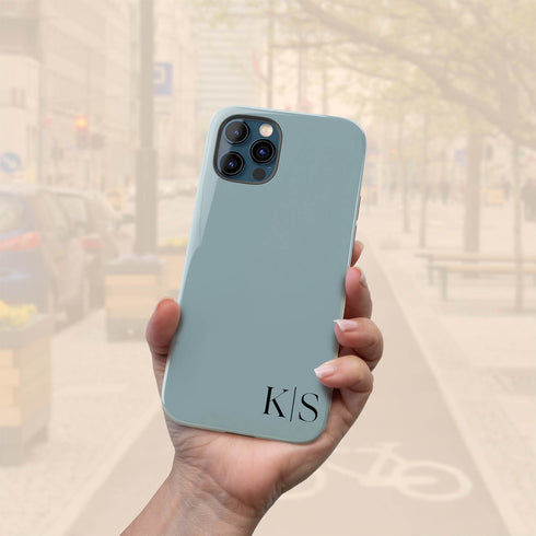 Custom Initials iPhone Case - Edge