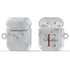 Monogram Personalized White Marble AirPods Case