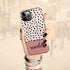 Spotted Dots Custom Name iPhone Case