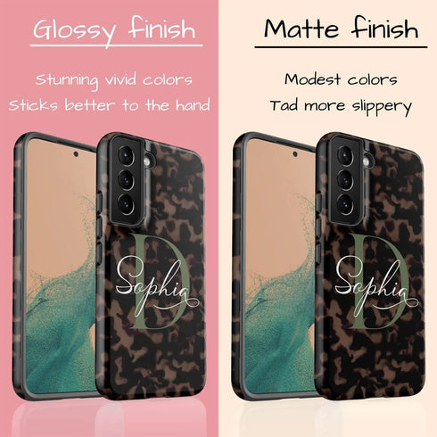 Monogram Personalized Tortoiseshell Galaxy Case