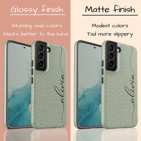 Personalized Name Calligraphy & Dots Galaxy Case