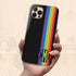 LGBTQ Custom Rainbow Monogram Pride iPhone Case