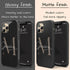 Monogram Personalized Solid Black iPhone Case