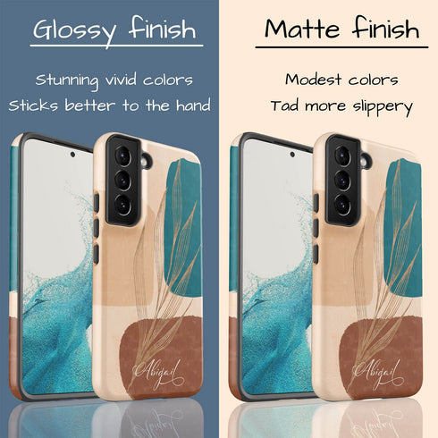 Abstract Shapes Custom Name Galaxy Case