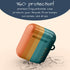 Orange & Teal Rainbow Custom Name AirPods Case
