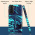Turquoise Abstract Marble Custom Name Galaxy Case