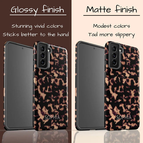 Tortoiseshell Custom Name Galaxy Case