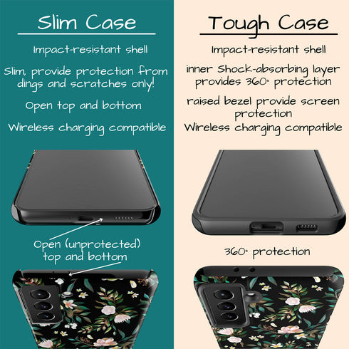 Custom Name Floral Galaxy Case