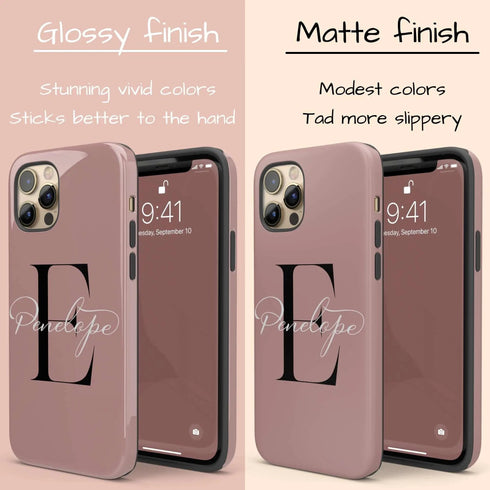 Monogram Personalized Solid iPhone Case