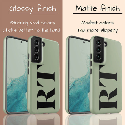 Oversized Custom Initials Galaxy Case