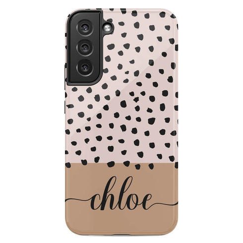 Spotted Dots Custom Name Galaxy Case
