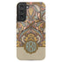 Boho Folk Art Floral Monogram Galaxy Case