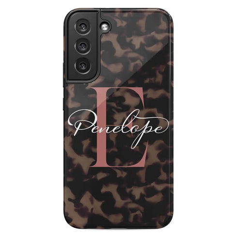 Monogram Personalized Tortoiseshell Galaxy Case