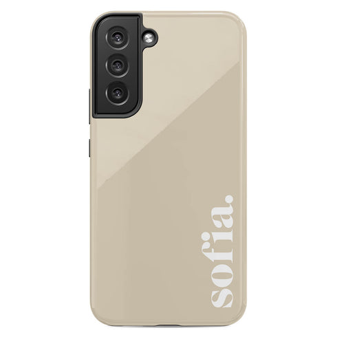 Elegant Solid Custom Serif Name Galaxy Case