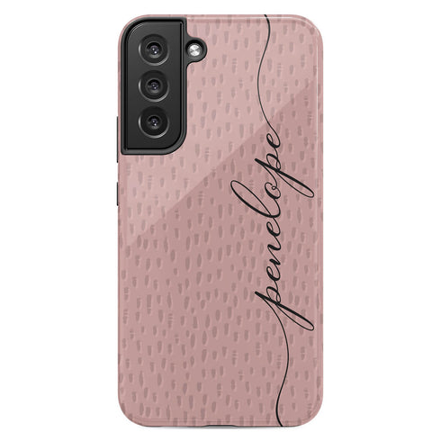 Personalized Name Calligraphy & Dots Galaxy Case