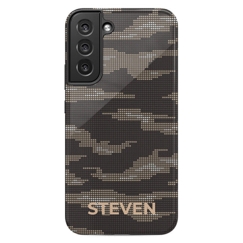 Digital Camo Custom Name Men's Galaxy Case