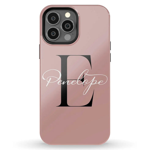 Monogram Personalized Solid iPhone Case