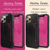 Personalized Name Calligraphy iPhone Case - Black & Hot Pink
