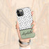 Delicate Dots Custom Name iPhone Case