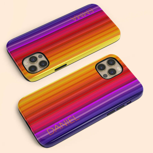 Unique LGBTQ Pride Rainbow Custom Name iPhone Case
