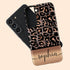 Wild Metallic Leopard Custom Name Galaxy Case - Grey