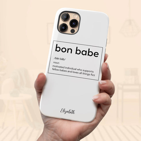 Bon Babe Custom Name iPhone Case