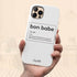 Bon Babe Custom Name iPhone Case