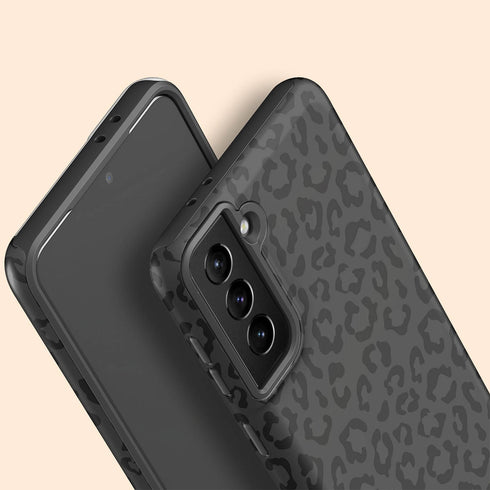 Dark Leopard Custom Name Galaxy Case