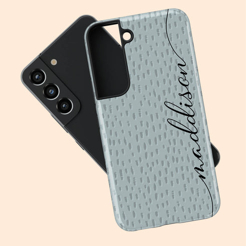 Personalized Name Calligraphy & Dots Galaxy Case
