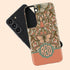 Boho Folk Art Floral Monogram Galaxy Case