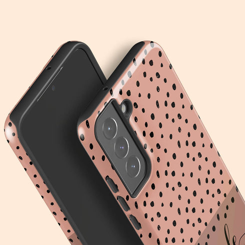 Speckled Dots Custom Name Galaxy Case