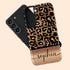 Wild Metallic Leopard Custom Name Galaxy Case - Gold