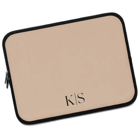 Custom Initials Laptop Sleeve - Centered