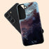 Dark Abstract Oil Paint Custom Initials Galaxy Case