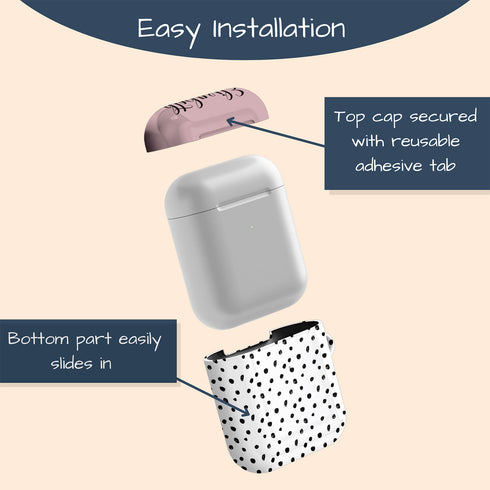 Spotted Polka Dots Custom Name AirPods Case