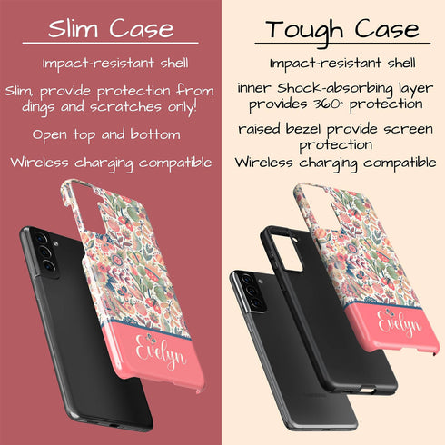 Cute Butterflies Custom Name Galaxy Case