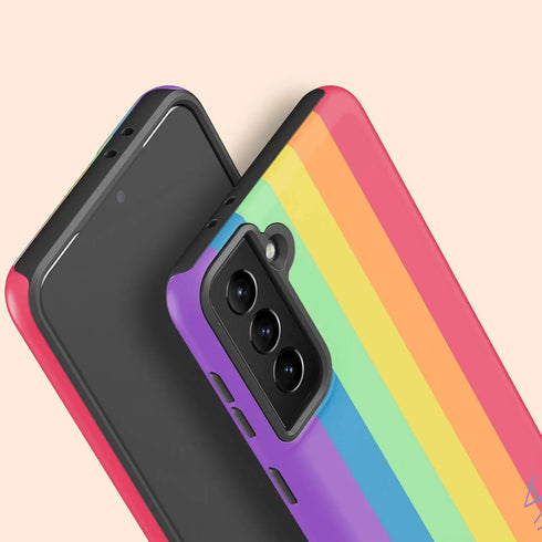 LGBTQ Pride Rainbow Custom Name Galaxy Case