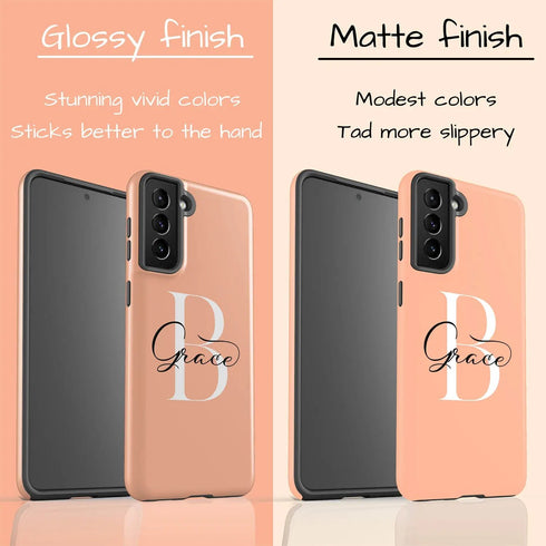 Monogram Personalized Light Solid Galaxy Case