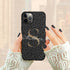 Monogram Personalized Dark Leopard iPhone Case
