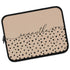 Spotted Dots Custom Calligraphy Name Laptop Sleeve