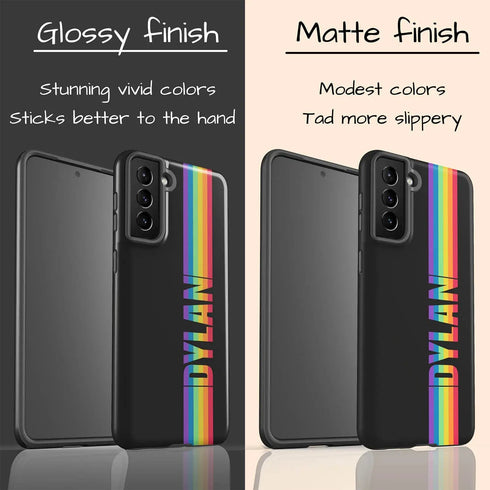 LGBTQ Custom Rainbow Name Pride Galaxy Case