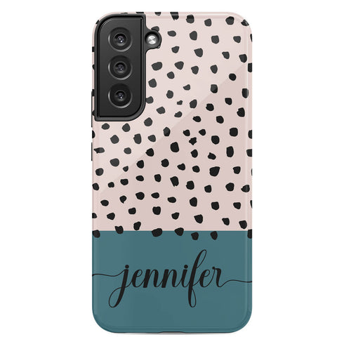 Spotted Dots Custom Name Galaxy Case