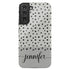 Speckled Dots Custom Name Galaxy Case